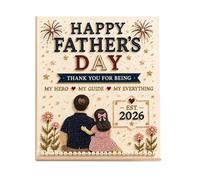 Générique DIY Pearl Painting Kit, Handmade Dot Bead Craft Decoration Set, Happy Father’s Day Creative Art Kit For Men Grandfather Home Indoor Wall Bedroom Kitchen Living Room DIY Decorative Gift Use
