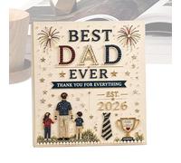 Générique DIY Pearl Painting Kit, Handmade Dot Bead Craft Decoration Set, Happy Father’s Day Creative Art Kit For Men Grandfather Home Indoor Wall Bedroom Kitchen Living Room DIY Decorative Gift Use