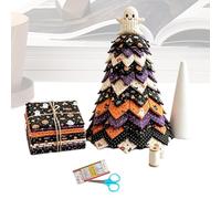 Générique DIY Quilted Christmas Tree Kit, 3D Fabric Craft Set For Beginners