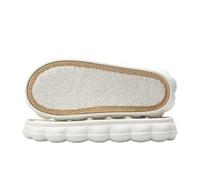 Générique DIY Sole, Lightweight And Soft EVA Sole, Hand Hooked Slipper Soles(White,46-47)