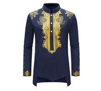 Générique Djellaba Homme Musulman Artisanat Traditionnel Marocain Style Ethnique Marocain Qamis Vêtement Oriental Rayée à Capuche Élégante Tunique Abaya Thobe Boutonnée à Capuche