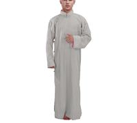 Générique Djellaba Homme Uni Robe Indien Tenue Traditionnelle Ethnique Qamis Coupe Large Coupe Traditionnelle Héritage Patrimoine Culturel Vêtement Caftan