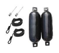 Générique Dock - Boat Bumpers 2-Pack | Inflatable PVC Docking Fenders UV-Resistant Leakproof Protection Accessories with Ropes & Air Needles for Yachts, Boats, Sea, Lake, Pool, Surf, Coast