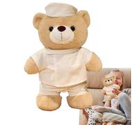 Générique Docteur Ours - Soft Mignon Ours en Peluche | Jouet en Peluche à l'uniforme détachable | Infirmière Ours | Oreiller à Lancer pour pour ami bébé Nurserie de la Saint-Valentin Bureaux de