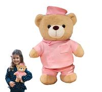 Générique Doctor Bear Plush, Soft Cute Stuffed Bear, Children's Throw Pillow for Kids 11.81x7.87x2.76 inches, Babies, Family Room, Desk, Shelf, Bedrooms, Offices, Christmas, Birthday, Friends