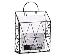 Générique Document Organizer - Wire Storage Rack | Wall Mounted File Holder | Vertical Shelf Display Holder for Home School Bathroom Bedroom Door