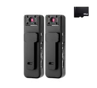 Générique Dodorado Ultra HD 2-in-1 Sports Video Audio Recorder, Sports Action Camera 1080P HD, Equipped with a 64GB Storage Card, Wide Angle, 5H Recording, Clip-on Sport Action Cam (2pcs)