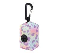 Générique Dog Bags Poop Holder, Poop Bag Dispenser, 3.54x2.17x1.77 inches, Portable Bag Holders, Carabiner Clip Attachment, Pet Waste Disposal for Travel and Outdoor (Multicolor)