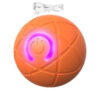 Générique Dog Ball, Rolling Dog Toy, Interactive Pet Toy, USB Rechargeable, Sturdy LED Light Motion, Ideal for Indoor Puppy Play Fun, Diameter 2.05 inches, Blue, Orange Color, 1 Piece