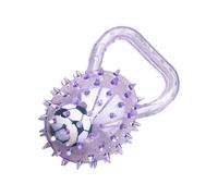 Générique Dog Ball - Squeaky Interactive Ball with Football Inside, Rubber Spiky Dog Chew Toy with Handle | for Chewing Enrichment Play Training Indoor Outdoor Fetch