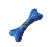 Générique Dog Bandanas, Triangle Birthday Scarf, Blue, Cute Bone Pet Toy, Soft Adjustable Doggy Accessory, Medium Size, for Puppy Walking and Outfits Cotton Polyester