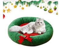 Générique Dog Bed, Christmas Pet Bed, Kitten Puppy Bed, Plush Pet Cushion, Soft Round Dog Bed, Comfortable Cat Bed, Small Dog Plush Bed, Cozy Pet Cushion, Holiday Pet Bed, 3round Plush Pet Bed