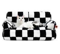 Générique Dog Bed, Lits for Chats, Accessoires, lit, Fournitures for Animaux de Compagnie, Chats, Maison, canapé et Chiens, Maison Commune, Style Treillis,for Pets(66L X48W X33H)