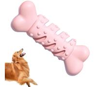 Générique Dog Bone Toy - Bite-Resistant Interactive Chewing Toy, Health Grinding Bone, Natural Rubber Teether, Dog Chew | Ďog Biting B́One for Small Medium Breeds, Teeth Cleaning Ţoy