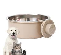 Générique Dog Bowl - Stainless Steel, 5.31x2.36in Pet Bowl Wall-Mounted Spill-Resistant | Easy-Clean Secure Feeding Station Healthy Water & Food Use, Mounted Feeder for Dogs, Cats, Home Feeding Area