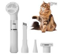 Générique Dog Brush Vacuum - Professional Pet Grooming Visual Style, High Strength 6000PA Suction Build + Wireless Handheld Fitment, Resilient Protective ABS Case - for Vehicles and Home