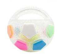 Générique Dog Calming Ball with Handle, Interactive Squeaky Football Toy for Fetch and Toss Play, Strong Rubber Chew Toy for Water Play & Training, Floating Soccer Ball for Small Medium Large Dogs