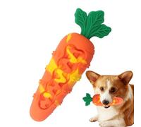 Générique Dog Chew Toys, Silicone Carrot Teething Toy for Pets, Durable Chewing Supply for Indoor Outdoor Play, Fetch, Travel, Bath Time, Training, Crate, Birthday, Halloween, Easter Activities