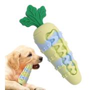 Générique Dog Chew Toys, Silicone Carrot Teething Toy for Pets, Durable Chewing Supply for Indoor Outdoor Play, Fetch, Travel, Bath Time, Training, Crate, Birthday, Halloween, Easter Activities