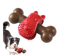 Générique Dog Chew Toys, Teething Bone Puppy, Calming Interactive Chew Toy, Slow Feeder Design for Stimulation, Enrichment, Boredom Relief, Sturdy and Safe, 5.71x3.54x1.97 inches