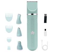 Générique Dog Clippers - Grooming Kit for Dogs At Home, Rechargeable Dog Trimmer, 4-in-1 Pet Clippers, Nail Grinder | Professional Electric Tool Rechargeable Scissors for Puppy Bath Cats Home Indoor
