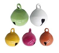 Générique Dog Collar Bell, 5x Kitten Puppy Collars Colored Bells, Metal Iron, Versatile and Fashionable, Wear-Resistant Design, for Small Medium Large Breeds Outdoor Everyday Wears,