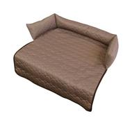 Générique Dog Cooling Bed, Dog Bed, Washable Cooling Blanket Anti Slip Cushion Mat, Anti-Scratch Gel Pad for Dogs Cats in Hot Summer, Color Coffee and Grey, 35.43x35.43x3.94inches