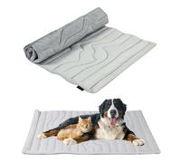 Générique Dog Cooling Mat, 2025 Upgraded Outdoor Indoor Breathable Pet Cooling Bed, Portable Machine Washable Coolings Mat for Large, Medium and Small Dogs (Grey,M: 36 * 23in)