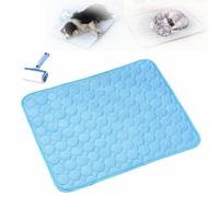 Générique Dog Cooling Mat (4X More Effective),Washable Pet Cool Pad,Thicken Breathable Cooling Mat for Large Dogs,for Indoor/Outdoor Small,Large Dogs,Cats (Blue,M)