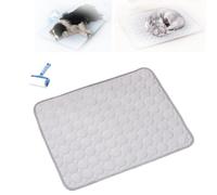 Générique Dog Cooling Mat (4X More Effective),Washable Pet Cool Pad,Thicken Breathable Cooling Mat for Large Dogs,for Indoor/Outdoor Small,Large Dogs,Cats (Gray,S)