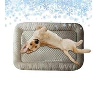 Générique Dog Cooling Mat, Cat Chill Pad, Portable Pet Bed for Crates, Soft Breathable Fabric, Foldable Design, Medium Size, for Travel, Indoor, Outdoor, Kitchen Use and More
