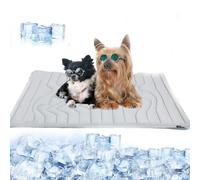 Générique Dog Cooling Mat, Dog Cooling Eco-Friendly Mat, 2025 New Washable Portable Pet Pad, Self- for Pets, for Dogs & Cats Sleeping (Beige,Medium)