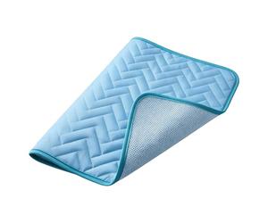 Générique Dog Cooling Mat - Ice Silk Mesh 90x60cm | Foldable Pet Cold Pad | Washable Breathable Blanket Chilling Bed Crate Liner for Summer Indoor Outdoor Home Living Room Bedroom Apartment Balcony