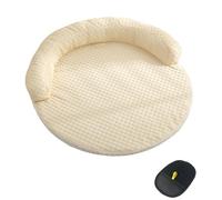 Générique Dog Cooling Mat, Ice Silk Puppy Cold Pad, Washable Anti Slip Cat Cool Down Cushion, Enhance Cool Experience, Veterinary Recovery Mats for Summer, Backyard, Garden, Travel, Picnic (Beige)