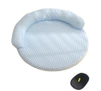 Générique Dog Cooling Mat, Ice Silk Puppy Cold Pad, Washable Anti Slip Cat Cool Down Cushion, Enhance Cool Experience, Veterinary Recovery Mats for Summer, Backyard, Garden, Travel, Picnic (Blue)