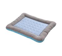 Générique Dog Cooling Mat, Ice Silk Wear-Resistant Chill Pads Medium Pets, Soft Sleeping Pad for Cats Rabbits Hamsters Puppies Travel Crate Bed Floor Resting Spot Relaxing, Blue