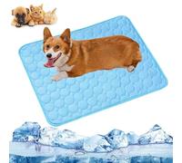 Générique Dog Cooling Mat Pad,Washable Portable Pet Coolings Pad,Summer Cool Pads,Non-Slip Washable, for Dogs Cats for Crates,Sofas,Cars (XL-Blue)