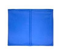 Générique Dog Cooling Mat, Pet Ice Gel Pad, 11.81in Breathable Cat Bedding, Versatile Foldable Design, Puppy Sleeping Mat for Summer, Napping, Crate, Sofa, Home, Camping, Car Seat, Blue