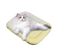 Générique Dog Cooling Mat, Pet Sleeping Ice Silk Pad, Breathable Heat Relief Cushion, Soft Washable Summer Blanket, Lightweight Foldable Design, Ideal for Cage, Sofa, Floor, 15.7x11.8x2.4in