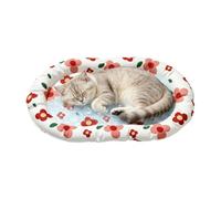 Générique Dog Cooling Mat, Soft Floral Gel Bed, Waterproof Portable Cushion with Sturdy Panel, Refined Texture Layer, 64×45cm Pet Category, Summer Sleeping Pad for Puppy Cat Senior Indoor Outdoor