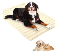 Générique Dog Cooling Mat, Summer Comfortable Non-Slip Washable Double-Sided Pet Bed, Lightweight and Fold Able, Machine Washable for All Breeds & Sizes (Beige,M:36 * 23in)