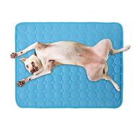 Générique Dog Cooling Mat, Waterproof Washable Cooling Bed, Polyester with Varying Size inches, Pet Sofa Pad for Travel Camping Home Car Living Room Bedroom Backyard Use, Blue