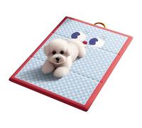 Générique Dog Cooling Mat, Waterproof Washable Pet Bed, Summer Puppy Bed, Soft Cushion Pad for Chairs, Sofas, Living Room, Offices, Travel, 24.41x11.81x1.57 inches, Blue, Pink