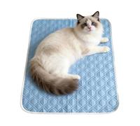 Générique Dog Cooling Pad - 45x35cm Self Cooling Pet Mat | Sweat Absorbent Sleeping Rug | Pet Bed Pad for Small Medium Large Dogs Cats Crate Kennel Sofa Floor Fabric