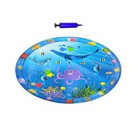 Générique Dog Cooling Pad, Inflatable Ice Cushion, 39.37x39.37 inches Anti-Scratch Pet Mat, Interactive Sensory, Includes Air Pump, for Hot Weather Garden Indoor Floor Outdoor Use