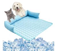 Générique Dog Cooling Pad, Pet Sofa Sleeping Mattress, 90x90cm/35.43x35.43 inches Breathable Comfortable Kennel Bed Portable Large Size for Couch Picnic Park Car Trip Camping Use