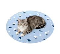 Générique Dog Cooling Pad Self Cooling Gel Pet Mat Waterproof 1 Piece | Self-cooling PVC gel pet mat with a 50cm diameter, foldable waterproof design that stays cool without refrigeration