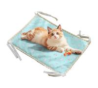 Générique Dog Cooling Pad, Versatile Pet Cooling Pad Bed, Cloth Four-Corner Rope Double-Sided Ice Sleeping Mat, Ideal Pet Supplies for Dogs and Cats for Indoor and Outdoor Use, Sofa, and Crate