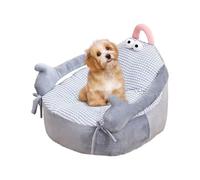 Générique Dog Couch - Polyester Dog Bed | Calming Sofa Bed | Cute Cartoon Dogs Furniture for Sleeping and Comfort, Plush Pet for Living Room, Crate, Bedroom