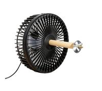 Générique Dog Crate Fan 2-Speed Cage Mount Quiet USB Charging